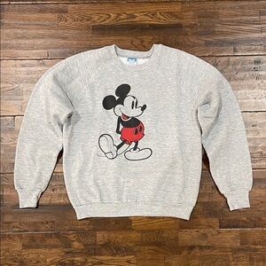 Disney Vintage Gray Mickey Mouse Sweatshirt
